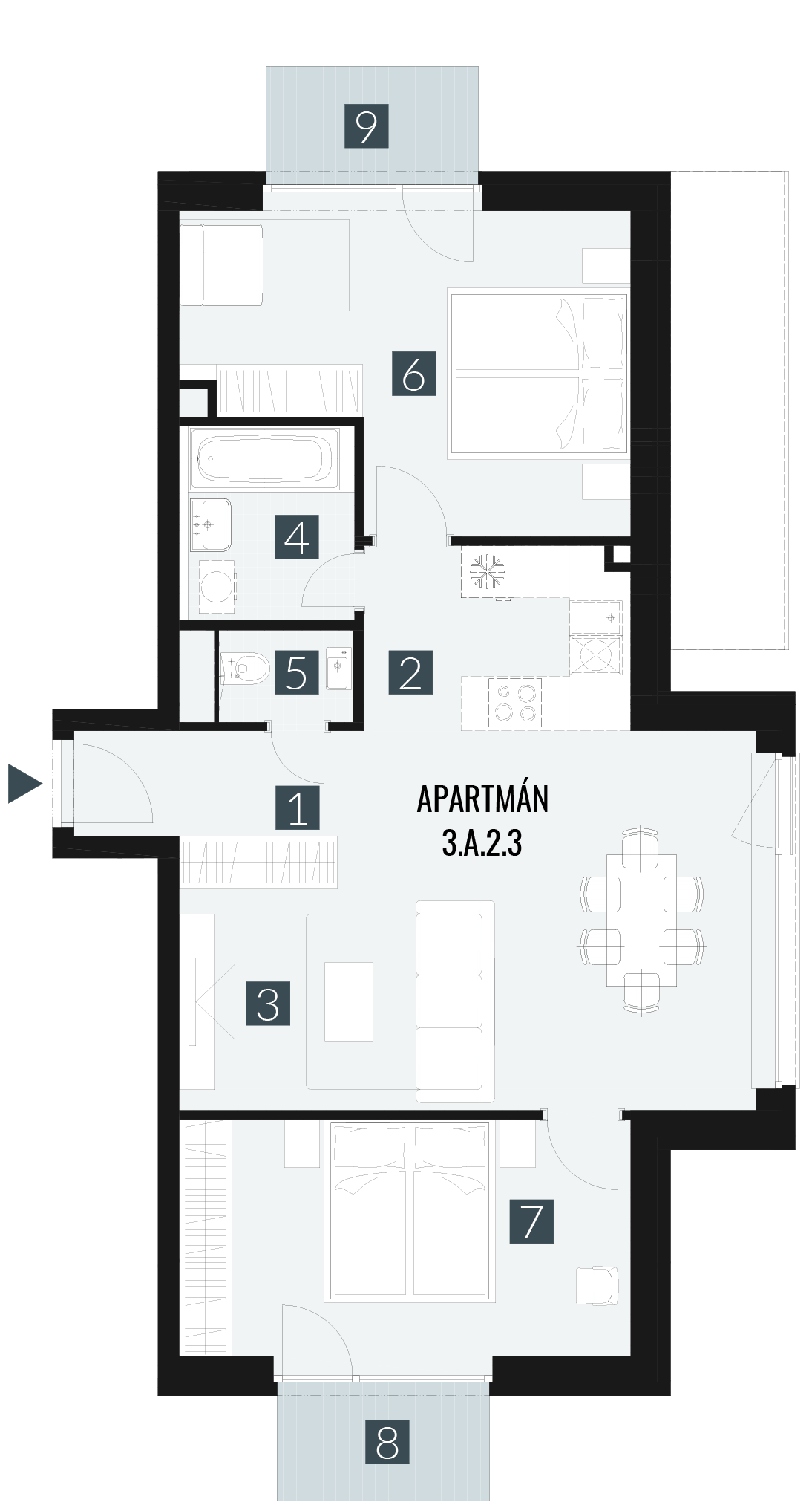 3.A.2.3 3izbový+kk 